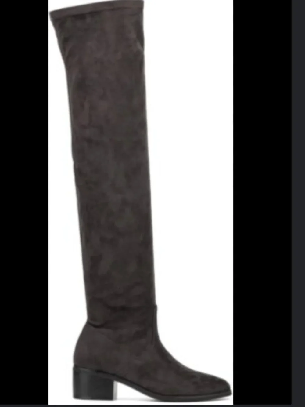 NY&Co Rana Tall Boots – Charcoal Gray Faux Suede – Size 6.5 (BNWT)